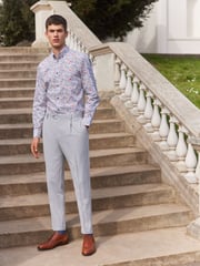 Light Grey Relaxed Fit Motionflex Stretch Suit Trousers - Image 2 of 9