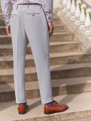 Light Grey Relaxed Fit Motionflex Stretch Suit Trousers - Image 4 of 9