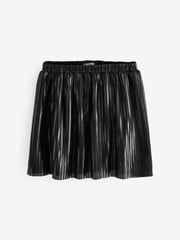 Black Metallic Pleat Skirt (3-16yrs) - Image 1 of 4