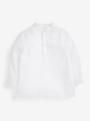 White Shirt Length Embroidered Boys Kurta (3mths-7yrs) - Image 4 of 6