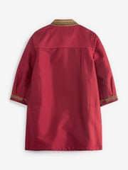 Red Regular Length Embroidered Boys Kurta (3mths-7yrs) - Image 5 of 6