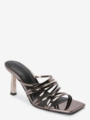 Pewter Forever Comfort® Multi Strap Mules - Image 6 of 9