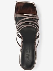 Pewter Forever Comfort® Multi Strap Mules - Image 7 of 9