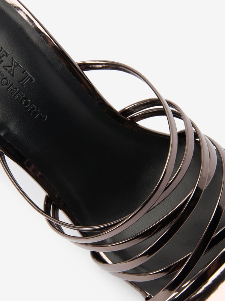 Pewter Forever Comfort® Multi Strap Mules - Image 9 of 9