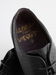 Black Derby Lace- Up Shoes - Image 10 of 12