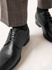 Black Derby Lace- Up Shoes - Image 2 of 12
