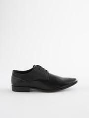 Black Derby Lace- Up Shoes - Image 5 of 12