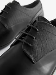 Black Derby Lace- Up Shoes - Image 9 of 12
