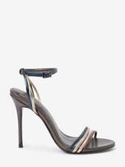 Metallic Forever Comfort® Multi-Strap Ankle Fasten Heeled Sandals - Image 3 of 6