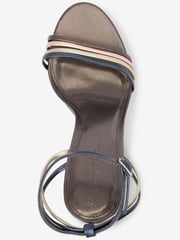 Metallic Forever Comfort® Multi-Strap Ankle Fasten Heeled Sandals - Image 5 of 6