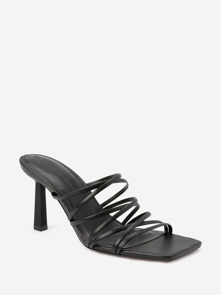 Black Forever Comfort® Multi Strap Mules - Image 2 of 4