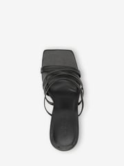 Black Forever Comfort® Multi Strap Mules - Image 3 of 4