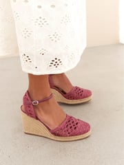 Pink Signature Macramé Wedge - Image 1 of 8