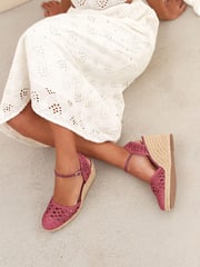 Pink Signature Macramé Wedge - Image 2 of 8