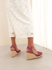 Pink Signature Macramé Wedge - Image 3 of 8