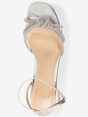 Silver Forever Comfort® Platform Bling Twist Sandals - Image 8 of 8