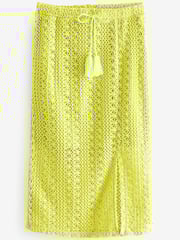 Lime Green Crochet Skirt - Image 5 of 5