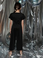 Black Mesh Occassion Jumpsuit (3-16yrs) - Image 2 of 8