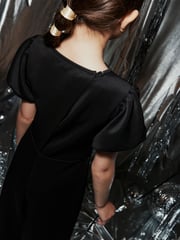 Black Mesh Occassion Jumpsuit (3-16yrs) - Image 4 of 8