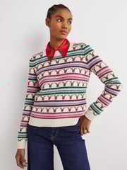 Boden Green Christmas Jumper - Image 1 of 5
