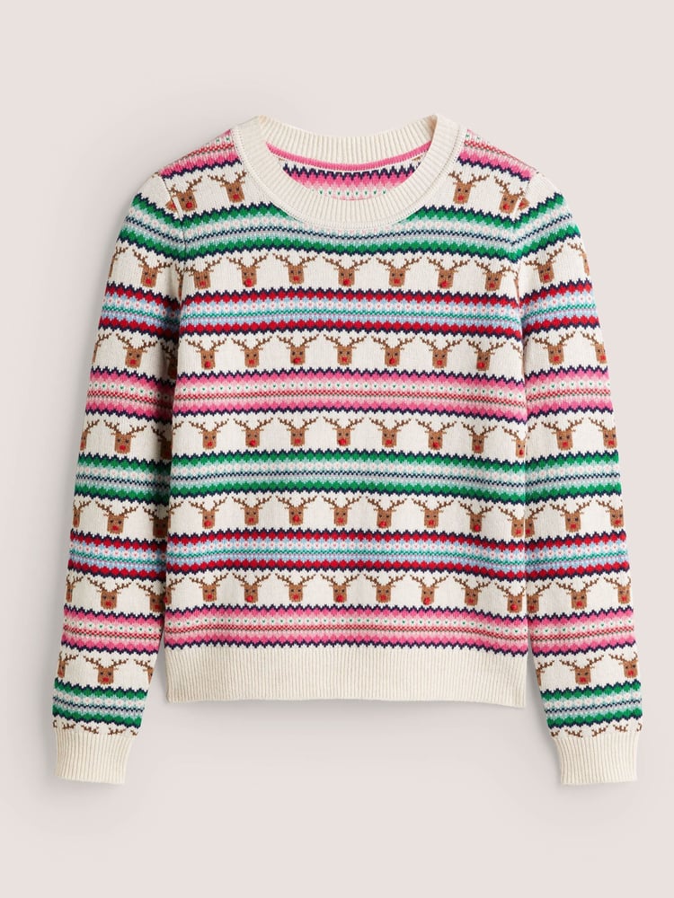 Boden Green Christmas Jumper - Image 5 of 5