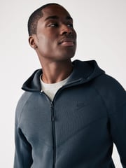 Nike Dark Grey Tech Fleece Zip-Up Hoodie - Image 10 of 11