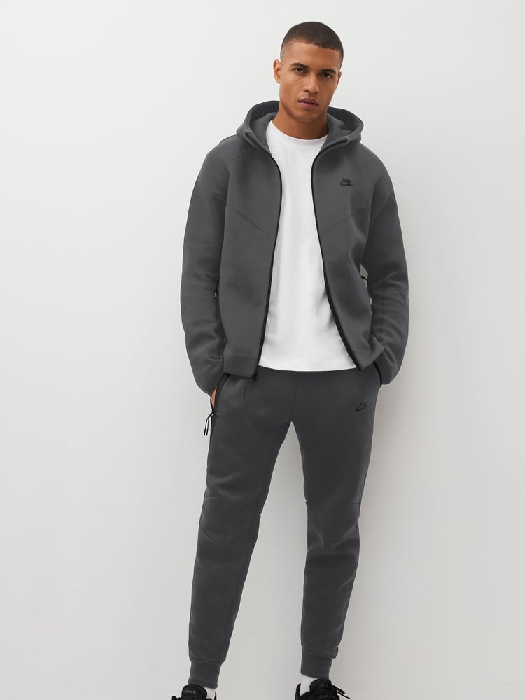 Nike Dark Grey Tech Fleece Zip-Up Hoodie - Image 2 of 11