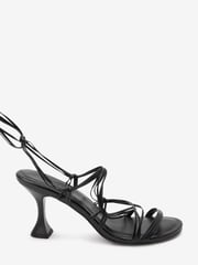 Black Signature Super Strappy Curvy Heel Sandals - Image 5 of 9