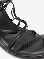 Black Signature Super Strappy Curvy Heel Sandals - Image 9 of 9