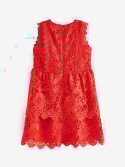 Red Lace Peplum Dress (3-16yrs) - Image 2 of 3