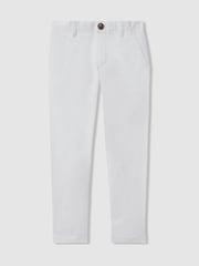 Reiss White Pitch 9-14 yrs Slim Fit Casual Chinos - Image 2 of 6