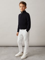 Reiss White Pitch 9-14 yrs Slim Fit Casual Chinos - Image 3 of 6