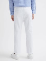 Reiss White Pitch 9-14 yrs Slim Fit Casual Chinos - Image 5 of 6