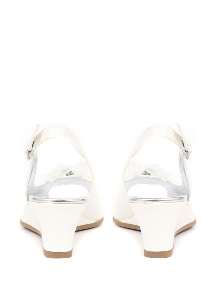 Pavers Slingback Peep-Toe Wedge Heels - Image 5 of 5