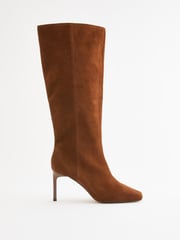 Tan Brown Forever Comfort® Square Toe Knee High Boots - Image 3 of 8
