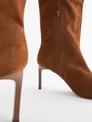 Tan Brown Forever Comfort® Square Toe Knee High Boots - Image 5 of 8