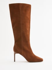 Tan Brown Forever Comfort® Square Toe Knee High Boots - Image 7 of 8