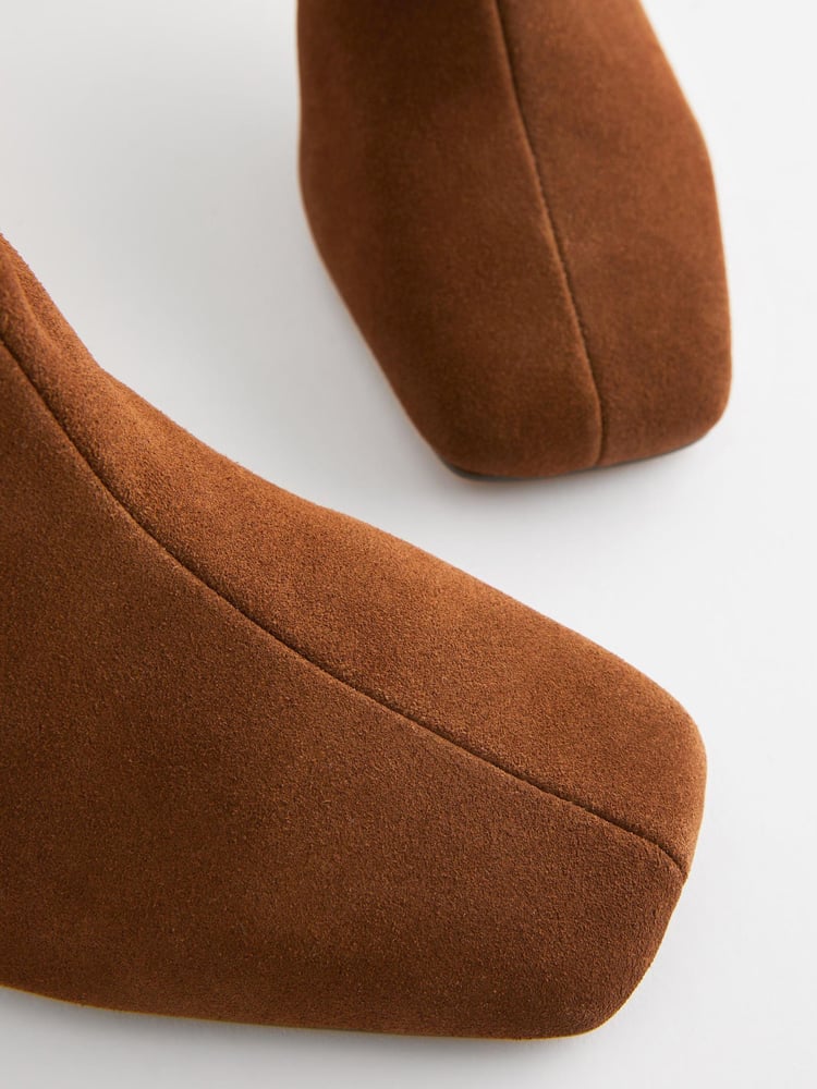 Tan Brown Forever Comfort® Square Toe Knee High Boots - Image 8 of 8