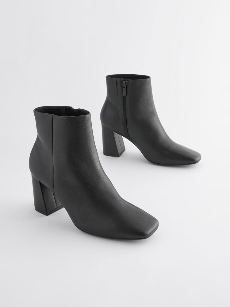 Black Forever Comfort® With Motionflex Square Toe Ankle Boots - Image 1 of 5 Black Forever Comfort® With Motionflex Square Toe Ankle Boots - Image 1 of 5