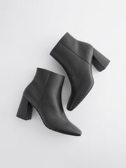 Black Forever Comfort® With Motionflex Square Toe Ankle Boots - Image 3 of 5