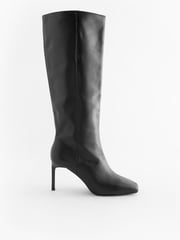 Black Forever Comfort® Square Toe Knee High Boots - Image 5 of 9