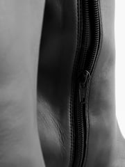 Black Forever Comfort® Square Toe Knee High Boots - Image 7 of 9