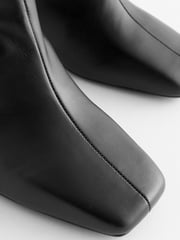 Black Forever Comfort® Square Toe Knee High Boots - Image 8 of 9