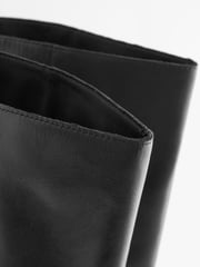 Black Forever Comfort® Square Toe Knee High Boots - Image 9 of 9