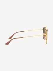 Ray-Ban Gold Round Double Bridge Sunglasses - Image 3 of 12