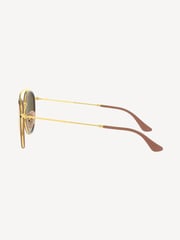 Ray-Ban Gold Round Double Bridge Sunglasses - Image 9 of 12