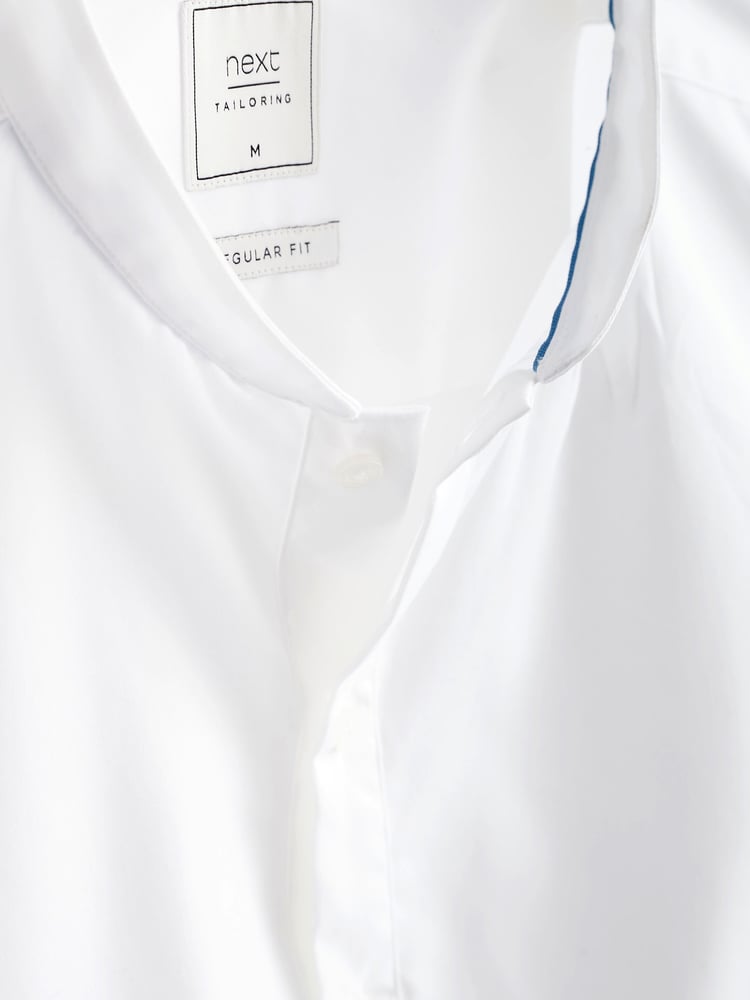 White Regular Fit 100% Cotton Round Neck Kurta - Image 8 of 8 White Regular Fit 100% Cotton Round Neck Kurta - Image 8 of 8