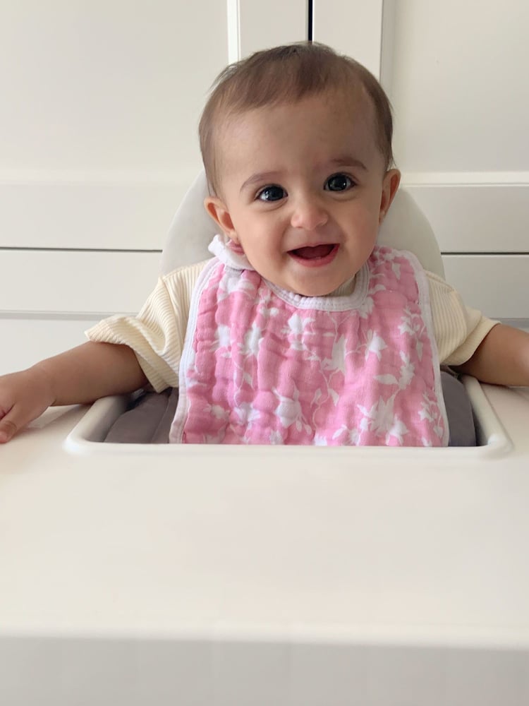 aden + anais Pink 100% Cotton Snap Bibs 3 Pack - Image 3 of 3