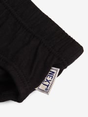 Black 100% Cotton Briefs 7 Pack (1.5-16yrs) - Image 4 of 4