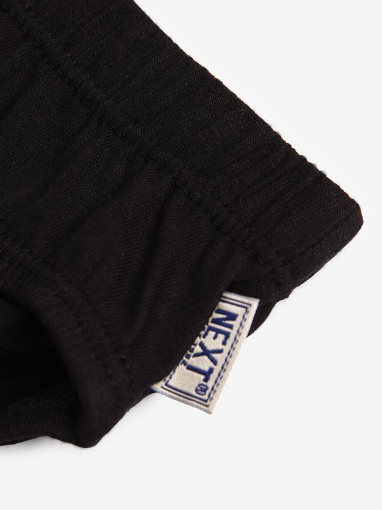 Black 100% Cotton Briefs 7 Pack (1.5-16yrs) - Image 4 of 4
